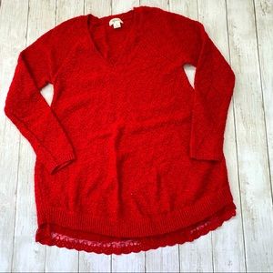 ❤️STYLE & COMPANY SWEATER WITH LACE DETAILS